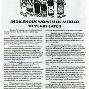Indigenous Women of Mexico 10 Years Later