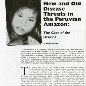 New and Old Disease Threats in the Peruvian Amazon: The Case of Urarina