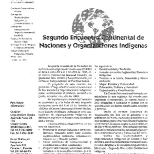 Segundo Encuentro Continental de Naciones y Organizaciones Indigenas