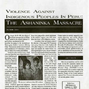 The Ashaninka Massacre