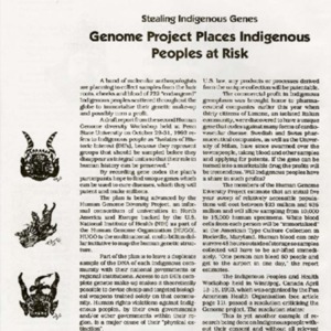 Stealing Indigenous Genes-Genome Project Places Indigenous Peoples at Risk.pdf